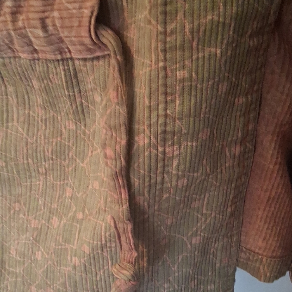 Boho Patchwork Hooded 1970s 80s Jacket in Earth Tones - Picture 9 of 16